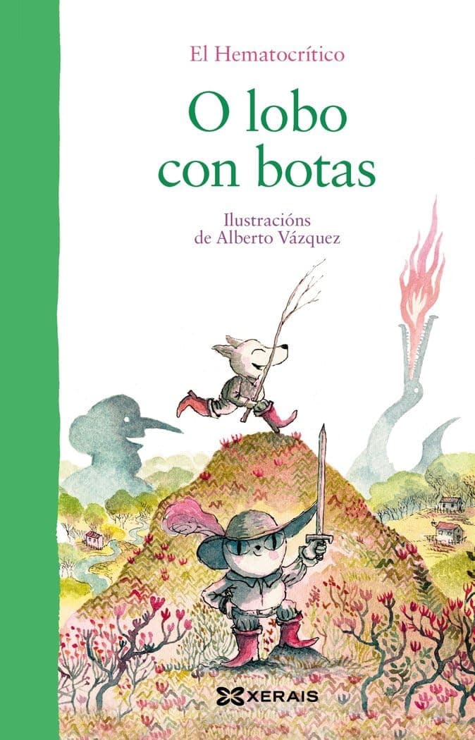 Portada de O lobo con botas (INFANTIL E XUVENIL - PEQUENO MERLÍN - Albums)