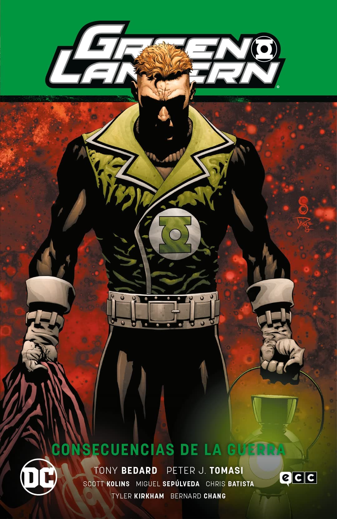 Portada de Green Lantern: Consecuencias de la guerra (GL Saga - El día más brillante 6)