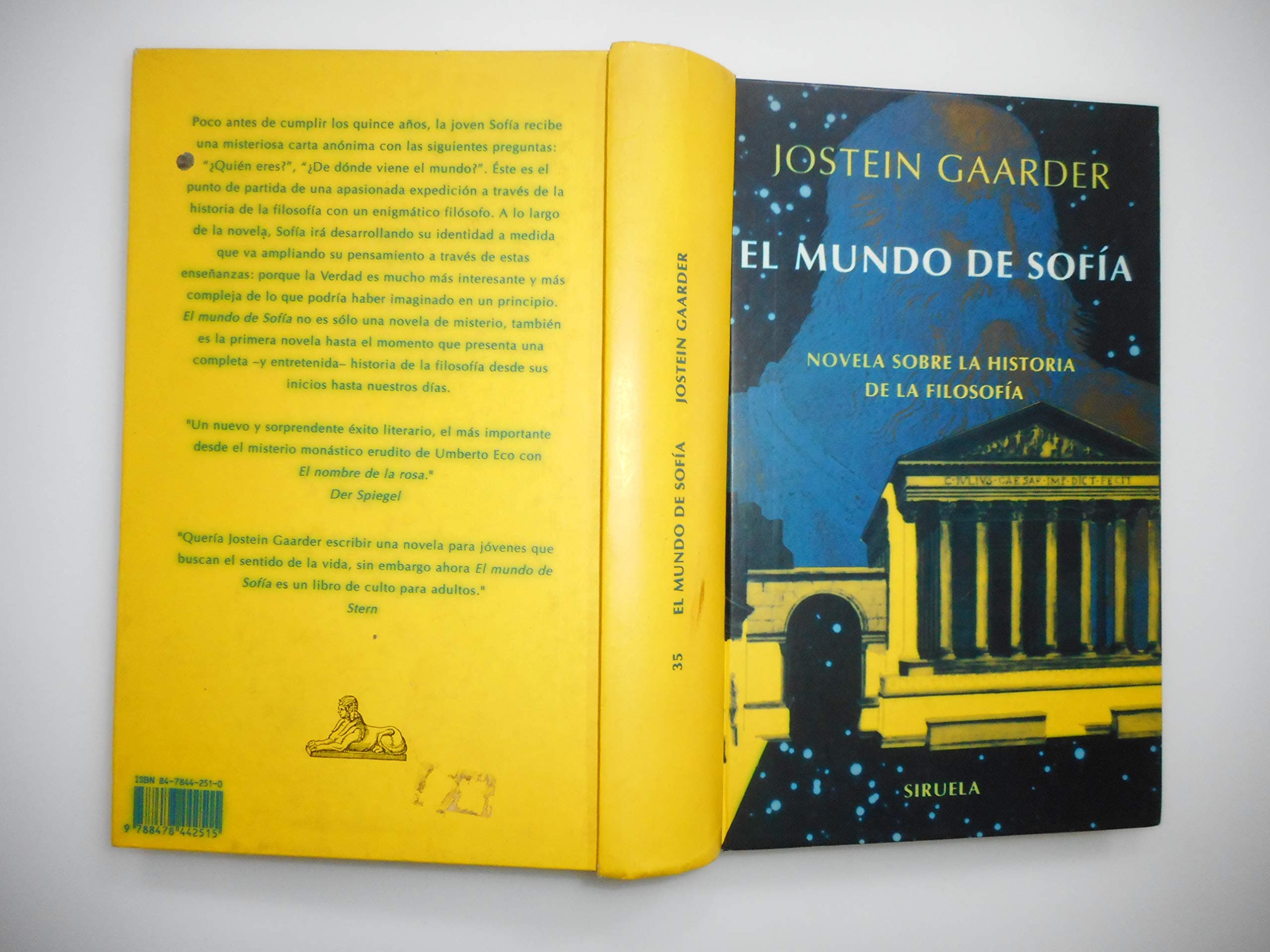 Portada de El mundo de Sofía : novela sobre la historia de la filosofía