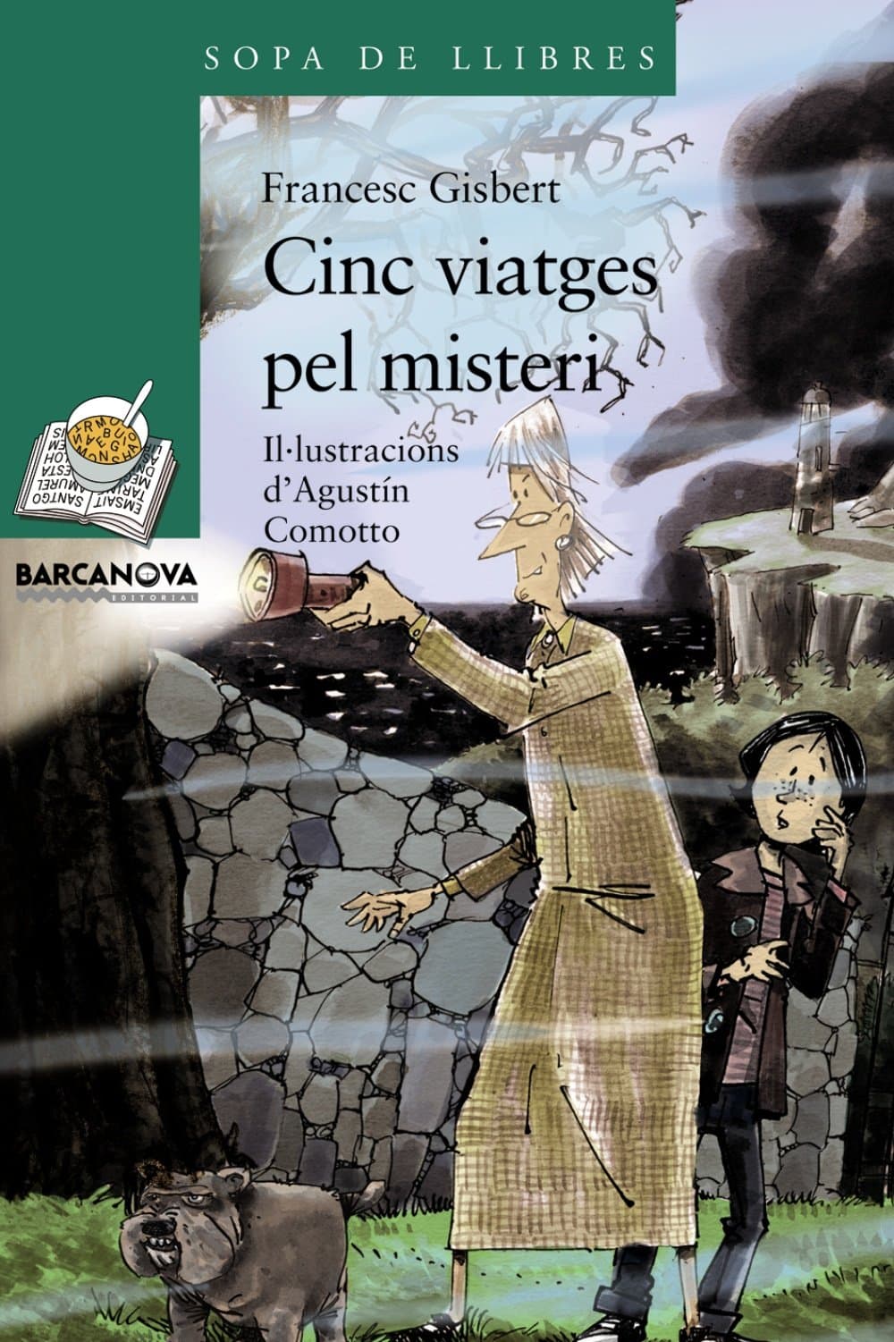 Portada de Cinc viatges pel misteri (Llibres infantils i juvenils - Sopa de llibres. Sèrie verda)