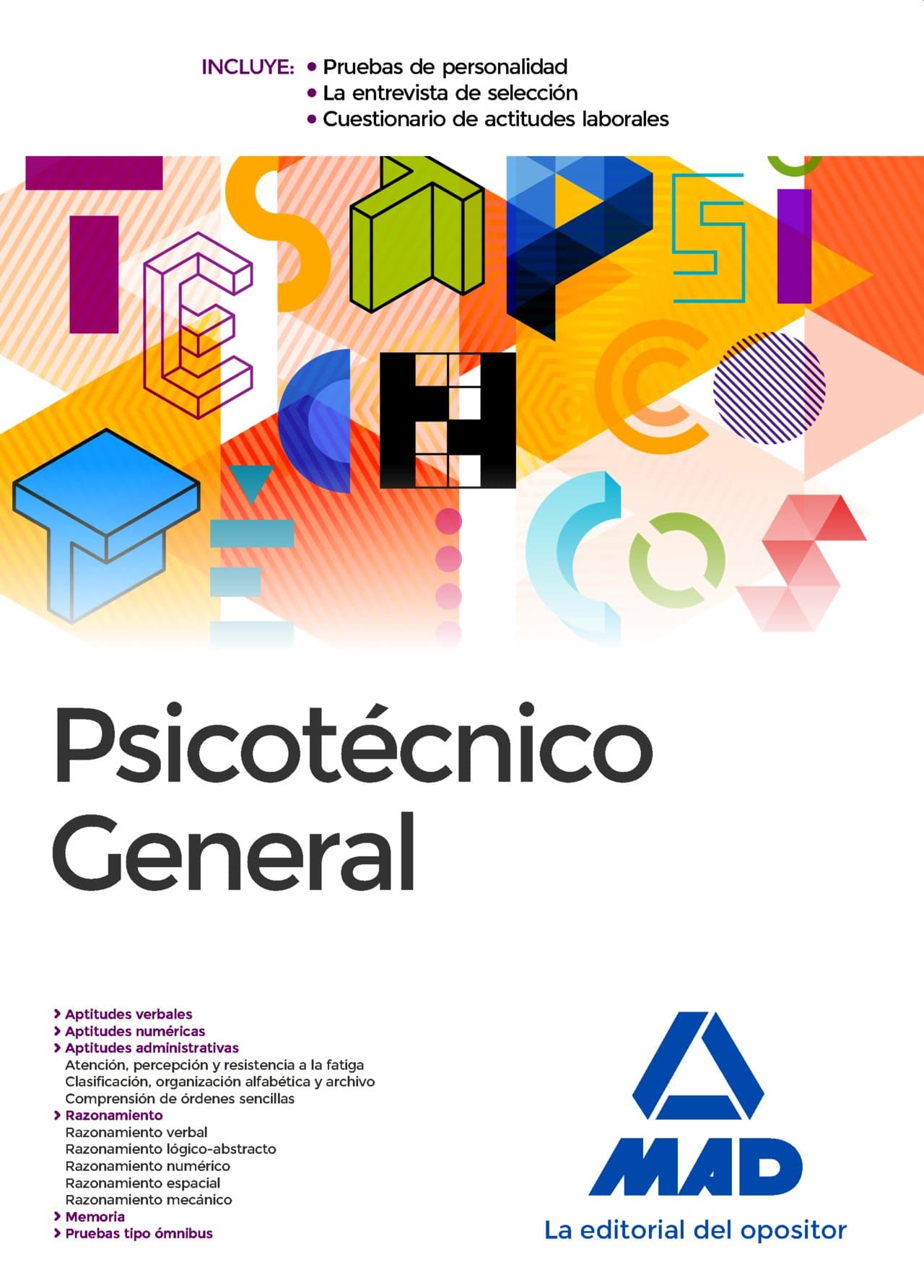 Portada de Psicotécnico General.